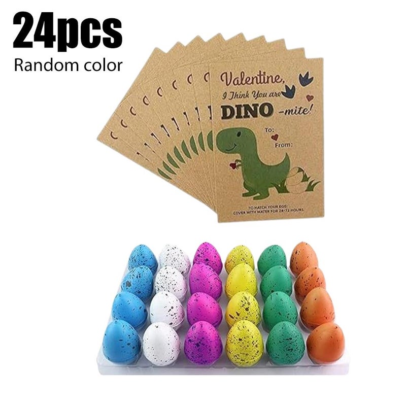 6/12/24pcs Easter Valentine's Day Dragon Egg Hatching Card Classroom Children's Gift Card
